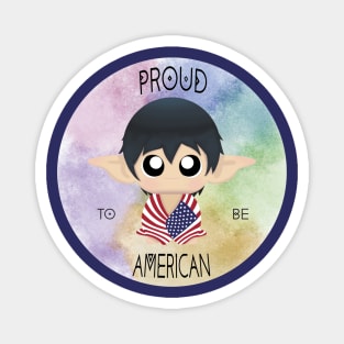 Proud to be American (Sleepy Forest Creatures) Magnet