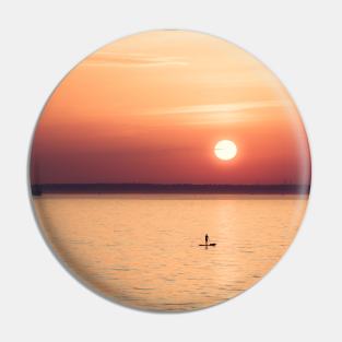 Sunset Paddle Pin