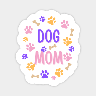 Dog Mom Paws and Bones Magnet