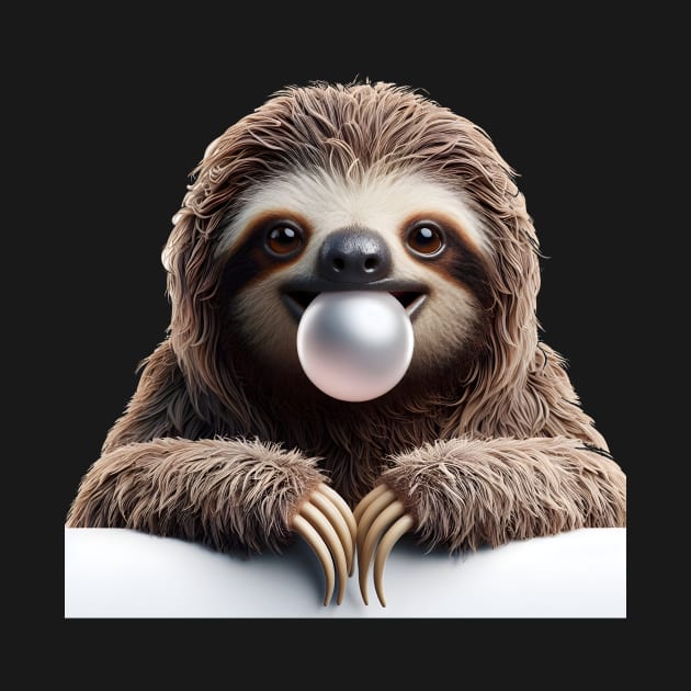 Sloth bubble gum by Ingridpd