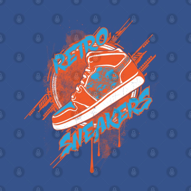 Retro Sneaker by Dark Planet Tees