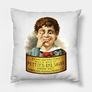 Vintage Eye Salve Advert Pillow