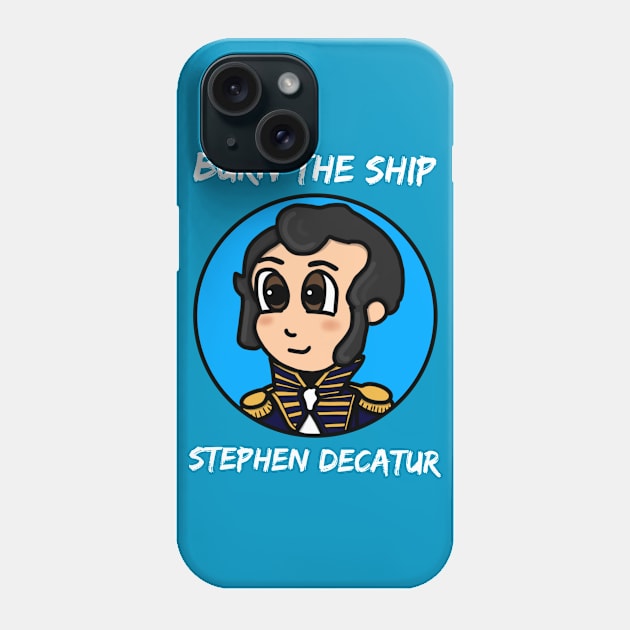 Patriot Portrait - Chibi Stephen Decatur 3 Phone Case by Aeriskate