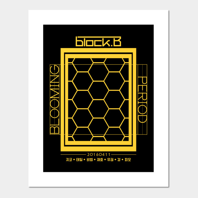 Block B Blooming Period V1 Gold Blockb Posters And Art Prints Teepublic Au