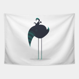 Melancholic Bird Tapestry