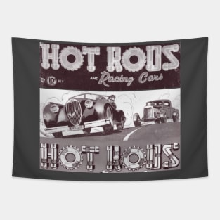 HOT RODS RACING CARS VINTAGE COMICS SPORTS Tapestry