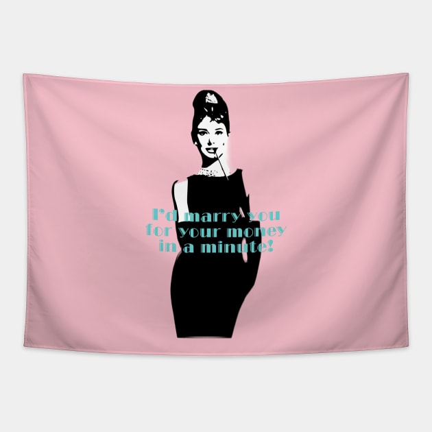 Breakfast at Tiffany's Tapestry by Heifer