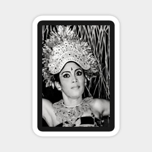 Balinese Dancer (bw) Magnet
