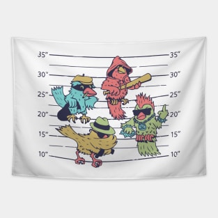 BIRD CRIMINALS Tapestry