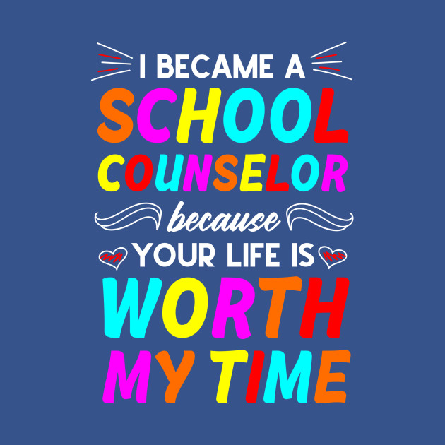 Disover Cute School Counselor - School Counselor - T-Shirt