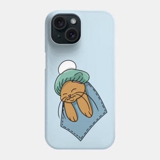 Cute Cat wearing a Beret in the Pocket Phone Case