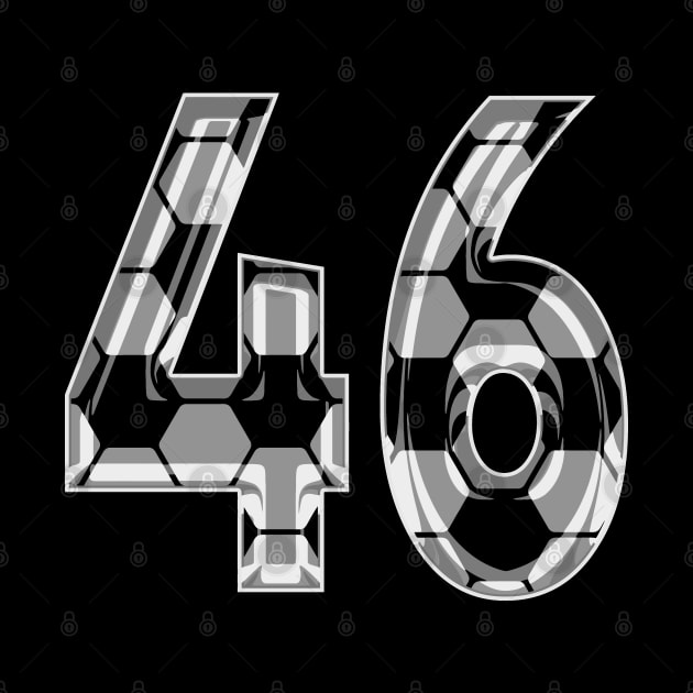 Soccer Number 46 Soccer Jersey #46 Soccer Mom Player Fan by TeeCreations