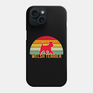 Welsh Terrier Vintage Silhouette Phone Case