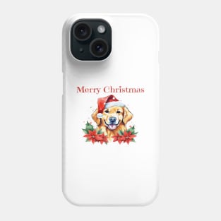 Golden Retriever Christmas, Dogs, Pets, Dog Lovers, Holidays with Pets Phone Case