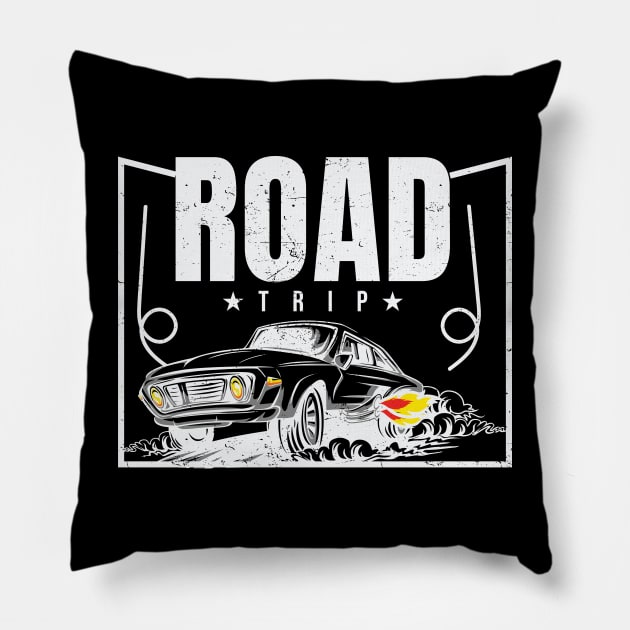 Road trip Pillow by Cuteepi