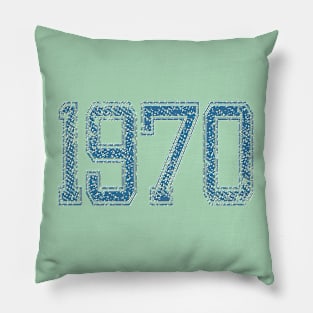 1970 Vintage Year Design Clothing Pillow