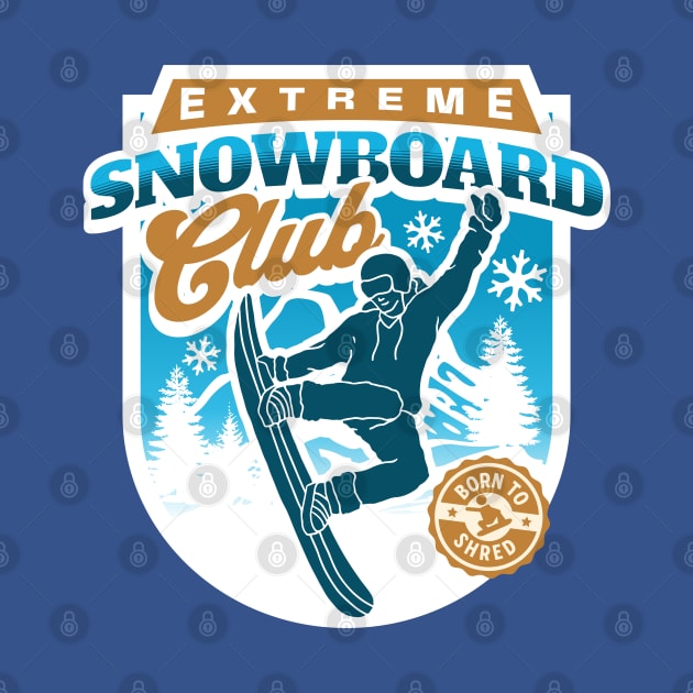 Extreme Snowboard Club by DetourShirts