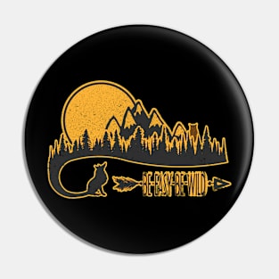 My Mountains and Hiking Art Pin