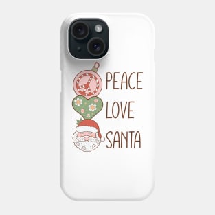 Peace Love Santa Phone Case