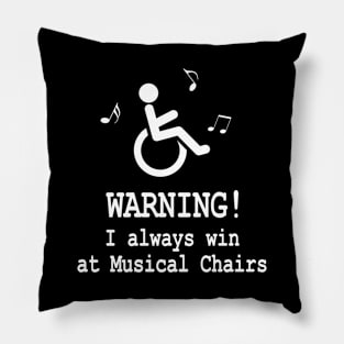 Wheelchair and Disability Humor Pillow