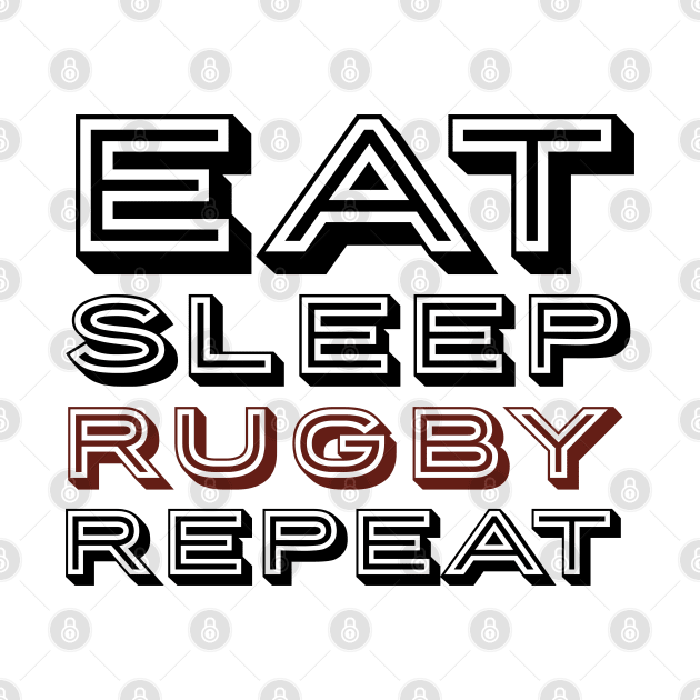 Rugby funny typography by MICRO-X