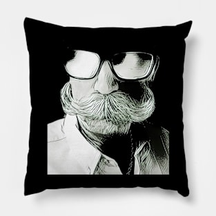 The Dusters Stache BW Pillow