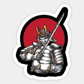 Japanese Samurai Warrior Stickers Teepublic
