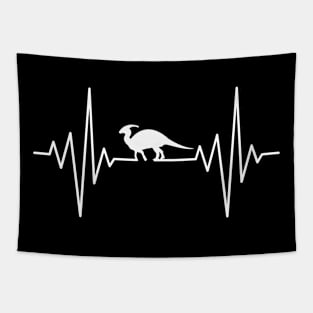 My Heart Sleeps For Parasaurolophus Design Tapestry