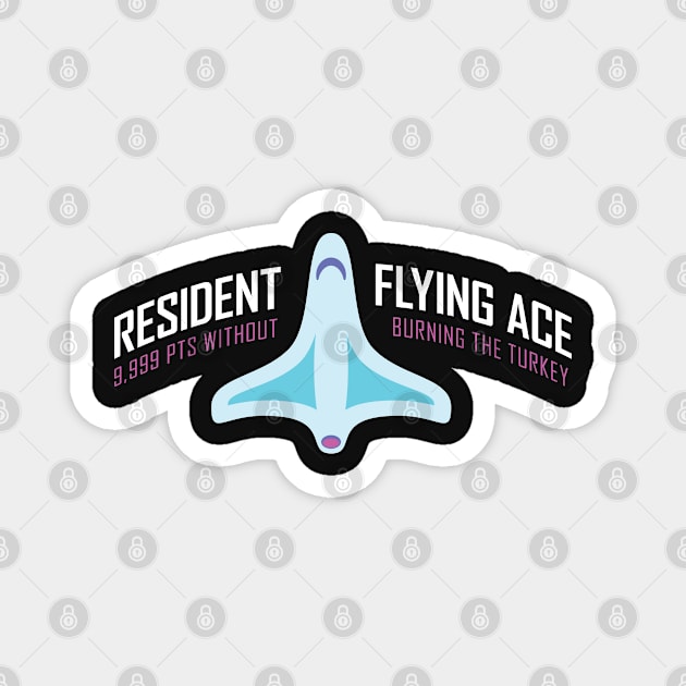 Resident Flying Ace - Carousel of Progress Inspired Design Magnet by Go Mouse Scouts