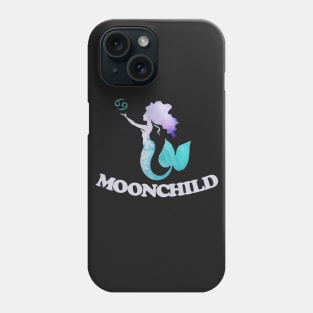 MoonChild Mermaid Zodiac Cancer symbol Phone Case