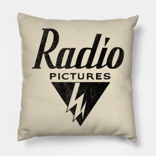 Radio Pictures 1931 Distressed graphic Pillow