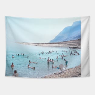 Israel, Dead Sea. Floating and Relaxing Tapestry