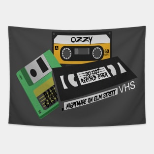 Retro Music and Movies Tapestry