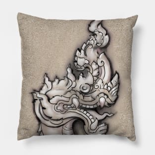 King Naga  art,digital art,digital painting ,thai art,digital file,creative art Pillow