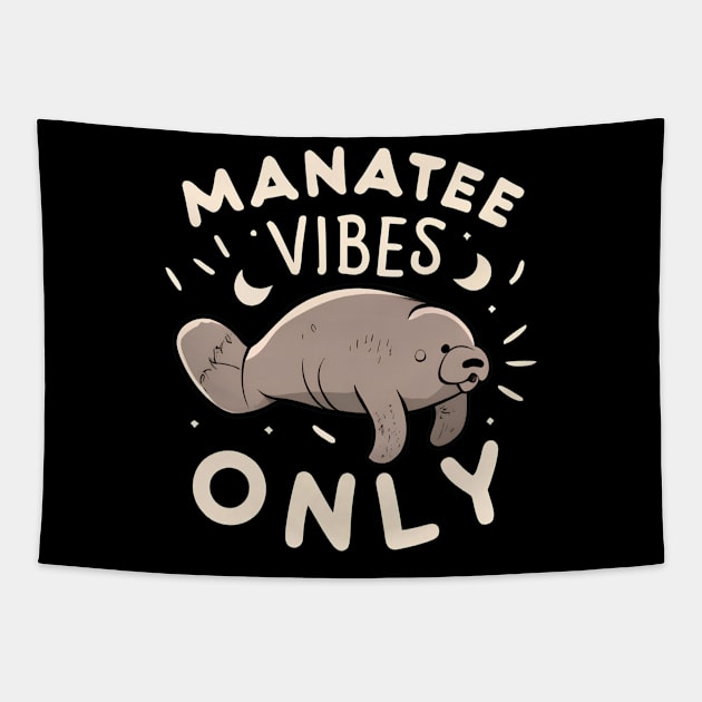 Manatee vibes only Tapestry by NomiCrafts