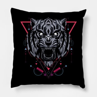 The Tiger Sacred Geometry Pillow