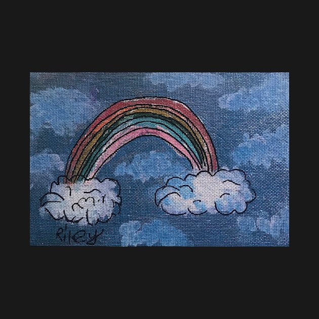 Rainbow in the clouds by Riley by Artladyjen