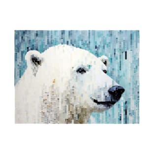 Polar Bear Animal Art Decor Paint Mosaic T-Shirt