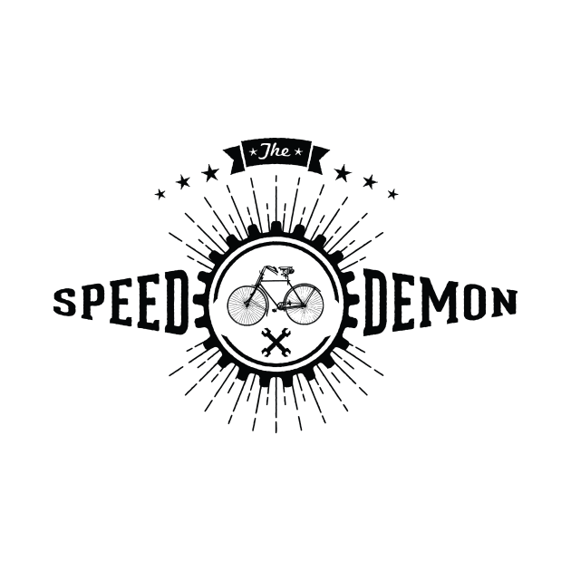 The Speed Demon: Cool Cycling Bike Shirts for Bicylce Lovers by teemaniac