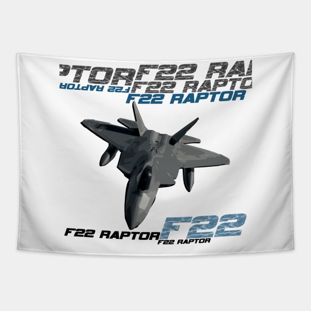 F22 Raptor Tapestry by Marko700m