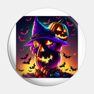 Wizard Pumpkin Pin