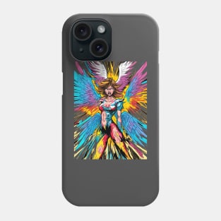 Powerful and angry guardian angel Phone Case