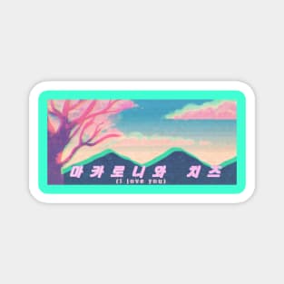 I love You Incorrectly (Vaporwave Version) Magnet