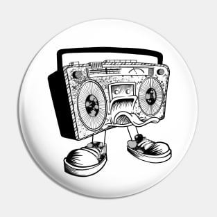 Talking Radio Head Pin