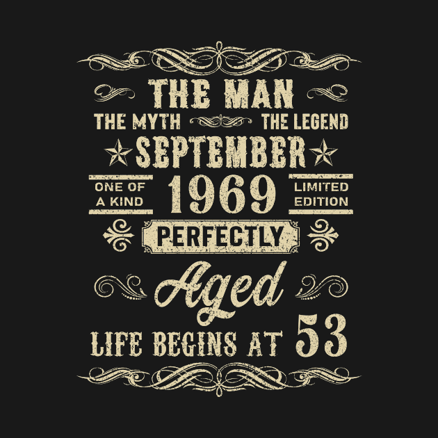 53rd Birthday The Man Myth Legend September 1969 by gussiemc