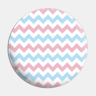 Zigzag Pattern, Chevron Pattern, Blue, Pink Pin