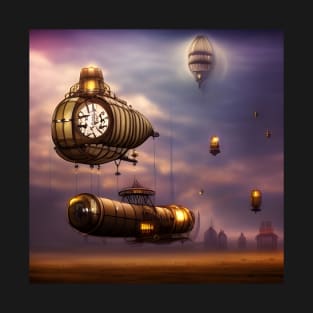 Steampunk airships T-Shirt