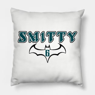 Smitty 6 Skinny Batman, Philadelphia Football themed Pillow