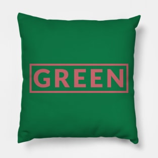 Green & Pink Design Pillow