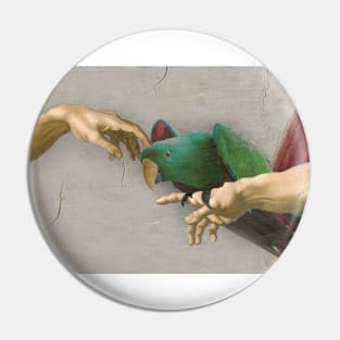 Michelangelo Male Eclectus Parrot Pin